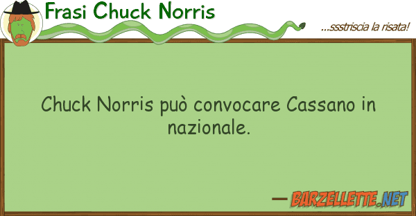 Frasi Chuck Norris chuck norris può convocare cassano n