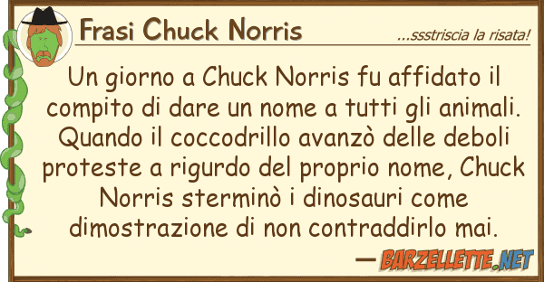 Frasi Chuck Norris giorno chuck norris fu affidato
