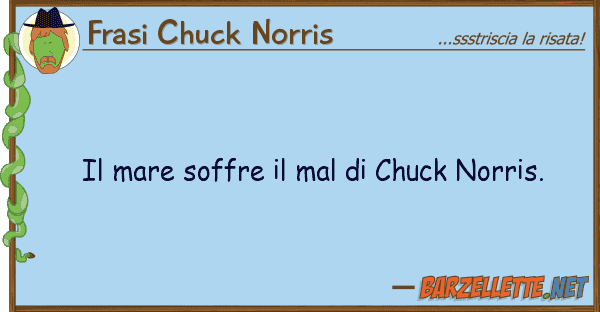Frasi Chuck Norris mare soffre mal chuck norris.