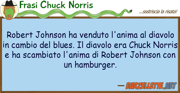 Frasi Chuck Norris robert johnson ha venduto l'anima dia