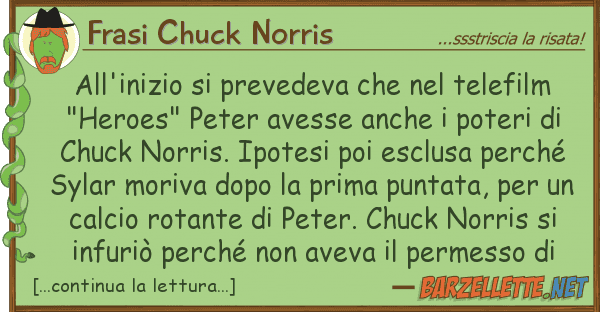 Frasi Chuck Norris all'inizio prevedeva telefilm