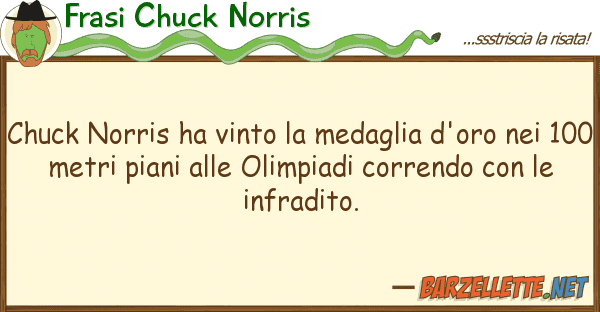 Frasi Chuck Norris chuck norris ha vinto medaglia d'oro