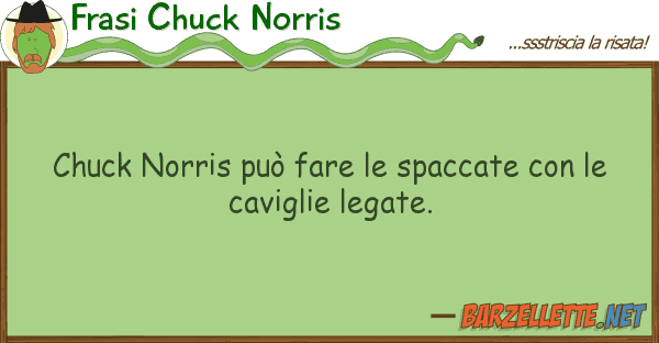 Frasi Chuck Norris chuck norris può fare spaccate
