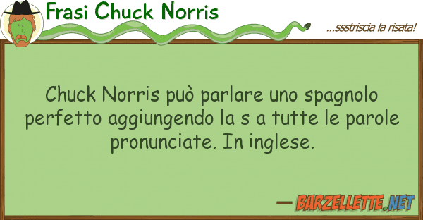 Frasi Chuck Norris chuck norris può parlare spagnolo p