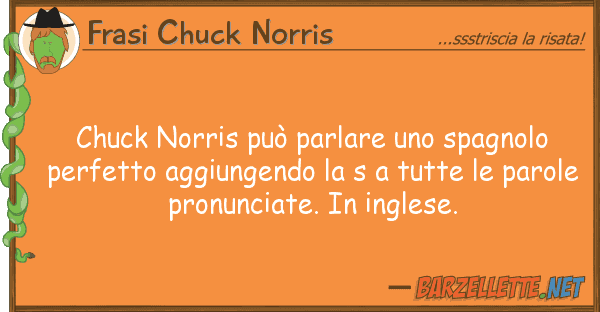 Frasi Chuck Norris chuck norris può parlare spagnolo p