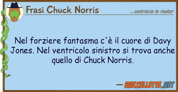 Frasi Chuck Norris forziere fantasma c'è cuore d
