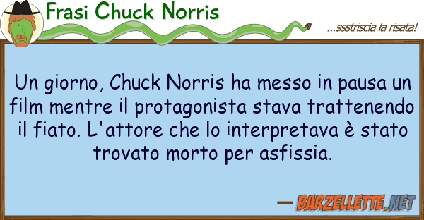 Frasi Chuck Norris giorno, chuck norris ha messo paus