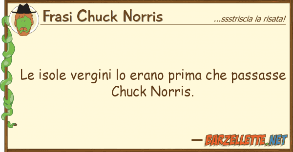 Frasi Chuck Norris isole vergini erano prima pass
