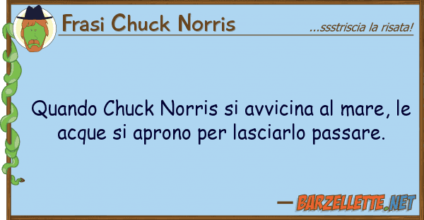 Frasi Chuck Norris quando chuck norris avvicina mare,