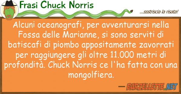 Frasi Chuck Norris alcuni oceanografi, avventurarsi