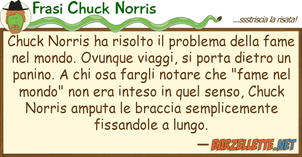 Frasi Chuck Norris chuck norris ha risolto problema