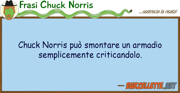 Frasi Chuck Norris chuck norris può smontare armadio