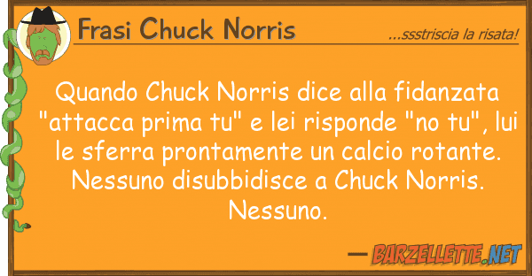 Frasi Chuck Norris quando chuck norris dice fidanzata
