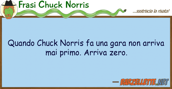 Frasi Chuck Norris quando chuck norris fa gara arri