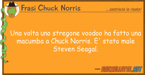 Frasi Chuck Norris volta stregone voodoo ha fatto u