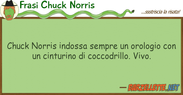Frasi Chuck Norris chuck norris indossa sempre orologio