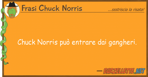 Frasi Chuck Norris chuck norris può entrare gangheri.