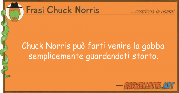 Frasi Chuck Norris chuck norris può farti venire gobba