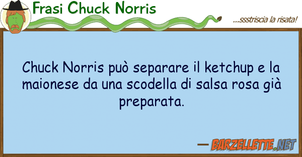 Frasi Chuck Norris chuck norris può separare ketchup