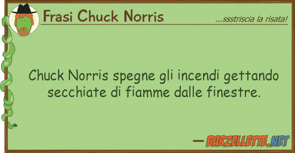 Frasi Chuck Norris chuck norris spegne incendi gettando