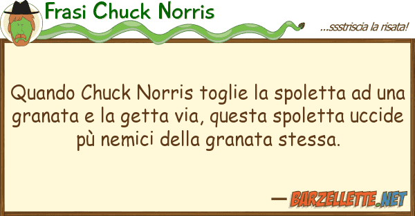 Frasi Chuck Norris quando chuck norris toglie spoletta