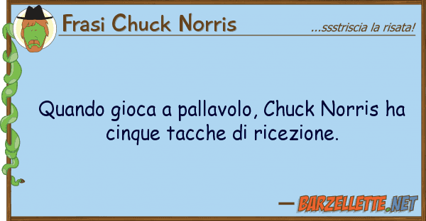 Frasi Chuck Norris quando gioca pallavolo, chuck norris h
