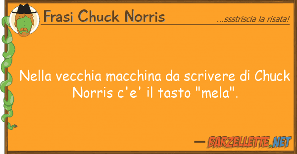 Frasi Chuck Norris vecchia macchina scrivere ch