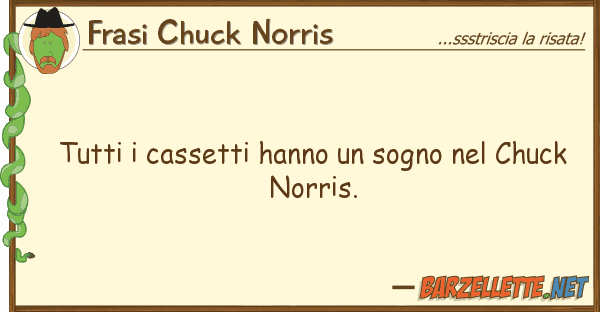 Frasi Chuck Norris cassetti hanno sogno chuc