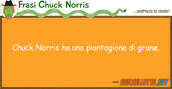 Frasi Chuck Norris chuck norris ha piantagione grane