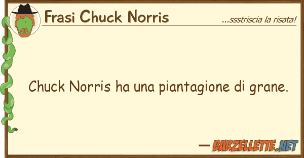 Frasi Chuck Norris chuck norris ha piantagione grane
