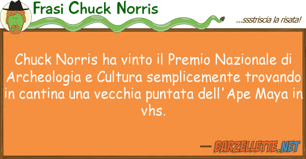 Frasi Chuck Norris chuck norris ha vinto premio nazional