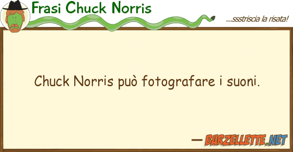 Frasi Chuck Norris chuck norris può fotografare suoni.