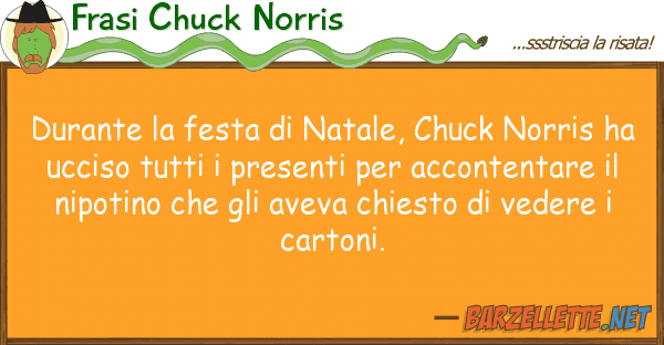Frasi Chuck Norris durante festa natale, chuck norris