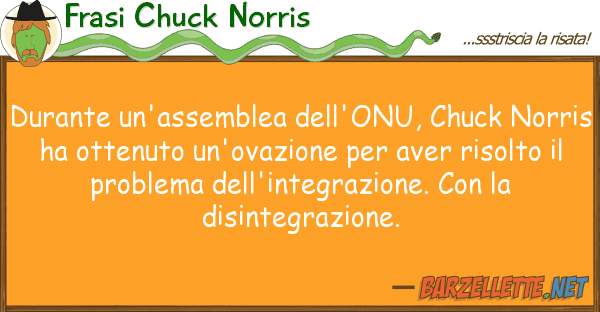 Frasi Chuck Norris durante un'assemblea dell'onu, chuck nor