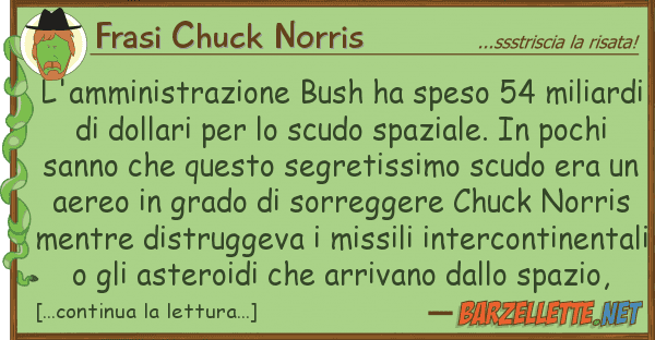 Frasi Chuck Norris l'amministrazione bush ha speso 54 milia