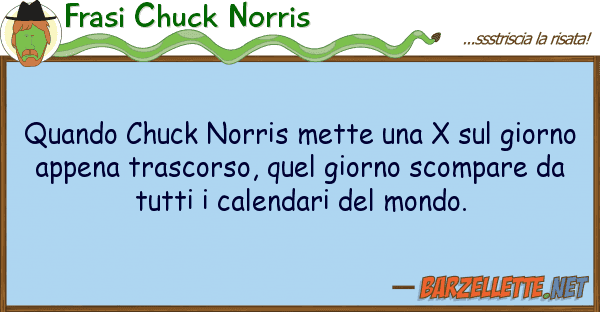 Frasi Chuck Norris quando chuck norris mette x gior