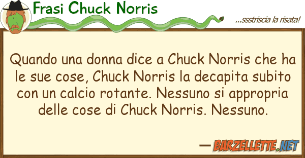 Frasi Chuck Norris quando donna dice chuck norris