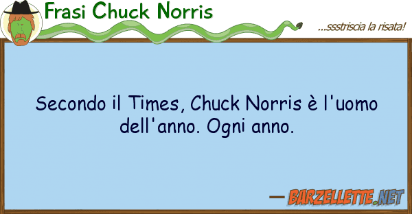 Frasi Chuck Norris secondo times, chuck norris è l'uomo
