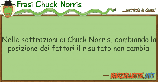 Frasi Chuck Norris sottrazioni chuck norris, cambi