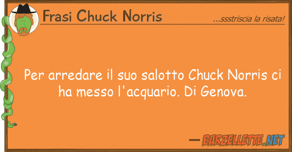 Frasi Chuck Norris arredare salotto chuck norris