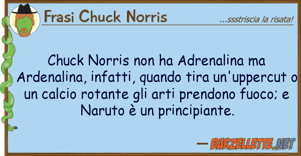 Frasi Chuck Norris chuck norris ha adrenalina ardena