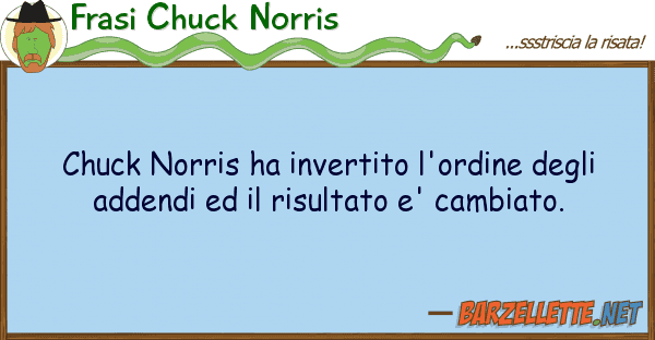Frasi Chuck Norris chuck norris ha invertito l'ordine