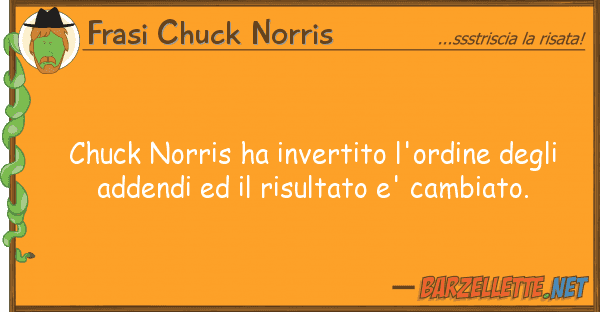 Frasi Chuck Norris chuck norris ha invertito l'ordine