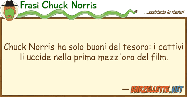 Frasi Chuck Norris chuck norris ha solo buoni tesoro: