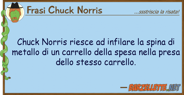 Frasi Chuck Norris chuck norris riesce infilare spina