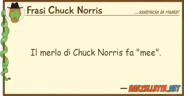 Frasi Chuck Norris merlo chuck norris fa "mee".