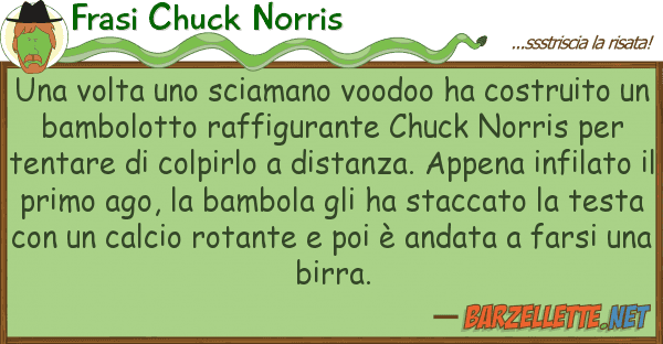 Frasi Chuck Norris volta sciamano voodoo ha costrui