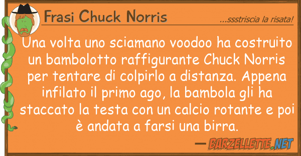 Frasi Chuck Norris volta sciamano voodoo ha costrui