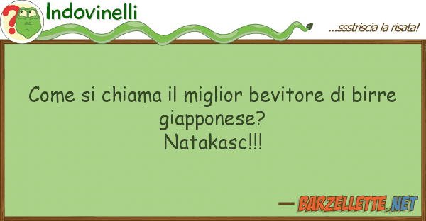 Indovinelli chiama miglior bevitore bi