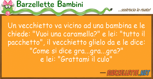 Barzellette Bambini vecchietto va vicino bambina